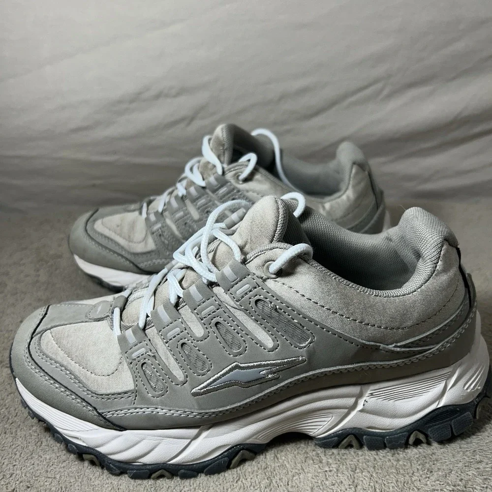 Avia Women's Size 8 W Gray Walking Trail Shoes Sneakers Athletic Lace Up‎